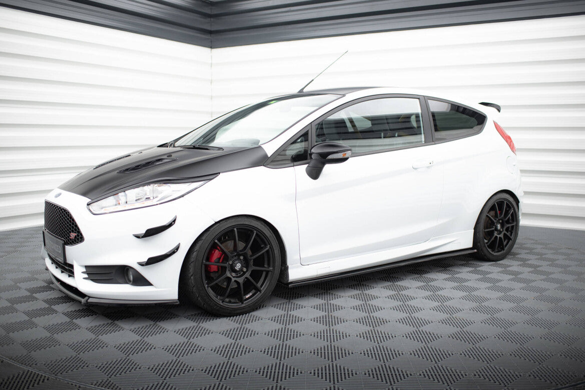 Seitenschweller Ansatz (Paar) passend für Ford Fiesta ST / ST-Line Mk7 / Mk7 FL schwarz Hochglanz