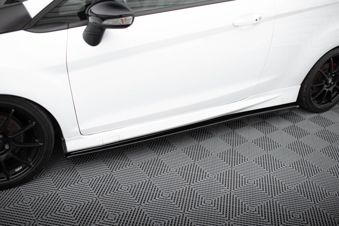 Seitenschweller Ansatz (Paar) passend für Ford Fiesta ST / ST-Line Mk7 / Mk7 FL schwarz Hochglanz