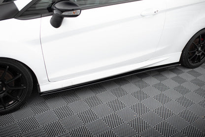 Seitenschweller Ansatz (Paar) passend für Ford Fiesta ST / ST-Line Mk7 / Mk7 FL schwarz Hochglanz