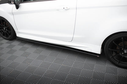 Seitenschweller Ansatz (Paar) passend für Ford Fiesta ST / ST-Line Mk7 / Mk7 FL schwarz Hochglanz