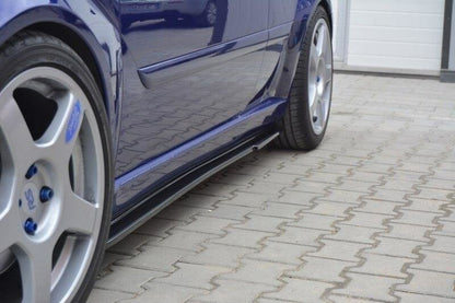 Seitenschweller Ansatz (Paar) passend für Ford Focus RS Mk1 schwarz Hochglanz