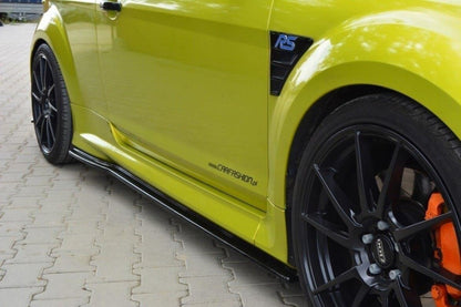 Seitenschweller Ansatz (Paar) passend für Ford Focus RS Mk2 schwarz Hochglanz