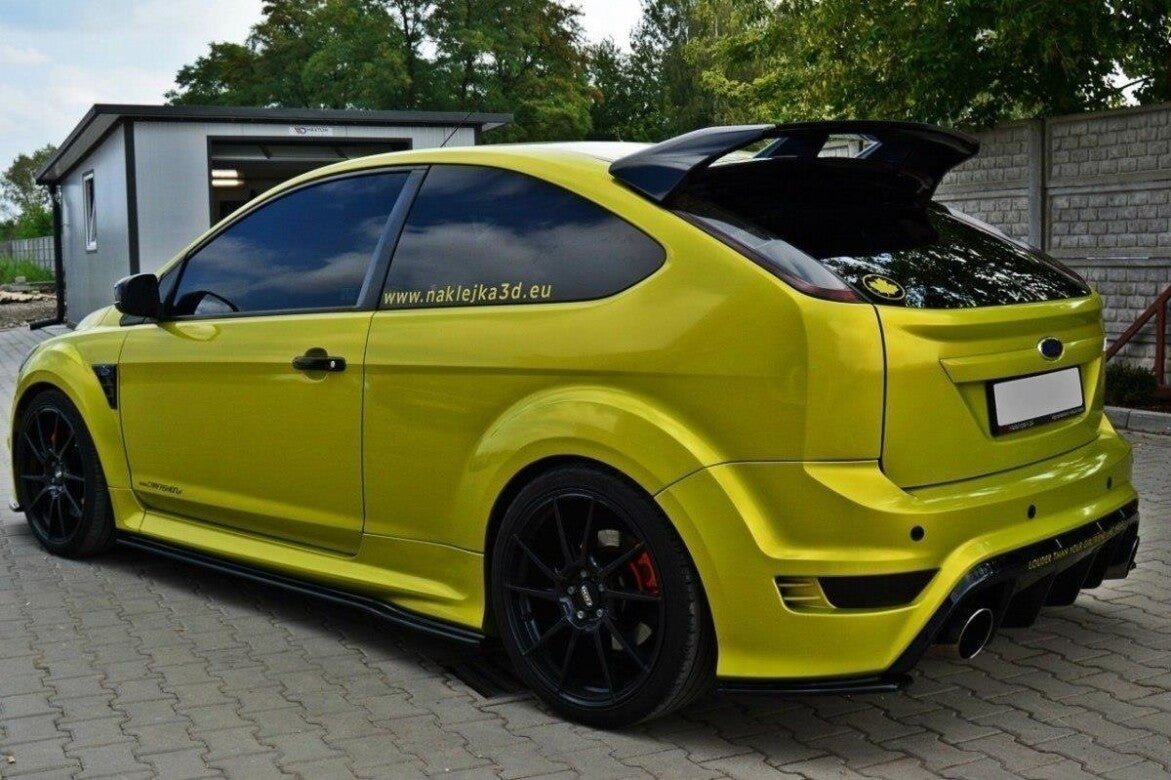 Seitenschweller Ansatz (Paar) passend für Ford Focus RS Mk2 schwarz Hochglanz