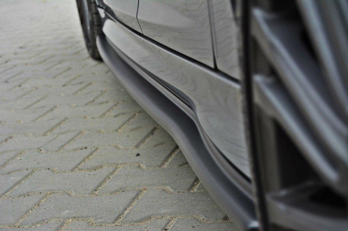 Seitenschweller Ansatz (Paar) passend für Ford Focus RS Mk3 schwarz Hochglanz