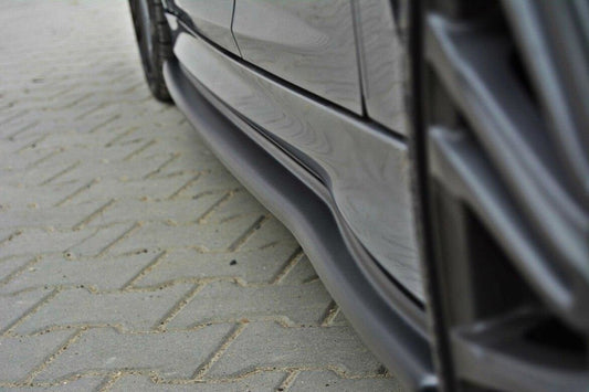 Seitenschweller Ansatz (Paar) passend für Ford Focus RS Mk3 schwarz Hochglanz