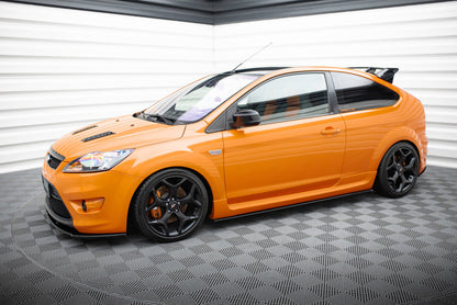 Seitenschweller Ansatz (Paar) passend für Ford Focus ST Mk2 FL schwarz Hochglanz