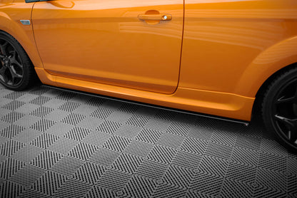 Seitenschweller Ansatz (Paar) passend für Ford Focus ST Mk2 FL schwarz Hochglanz