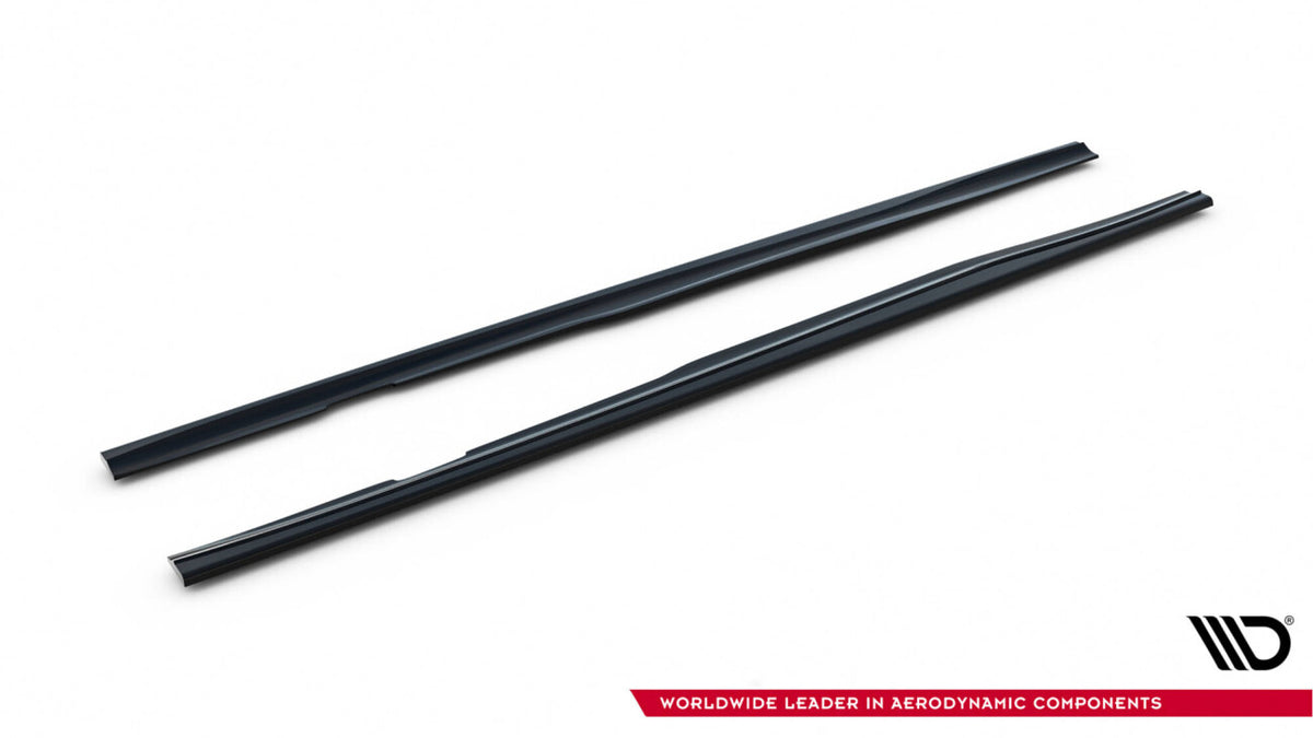 Seitenschweller Ansatz (Paar) passend für Ford Focus ST / ST-Line Hatchback / Kombi Mk3 / Mk3 FL schwarz Hochglanz