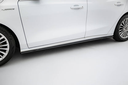 Seitenschweller Ansatz (Paar) passend für Ford Focus Vignale Mk4 schwarz Hochglanz