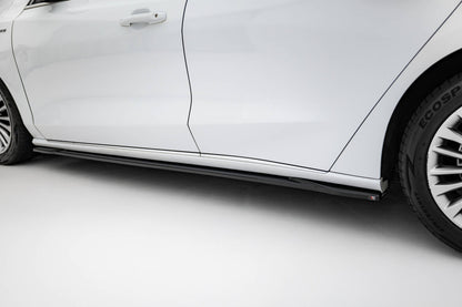Seitenschweller Ansatz (Paar) passend für Ford Focus Vignale Mk4 schwarz Hochglanz