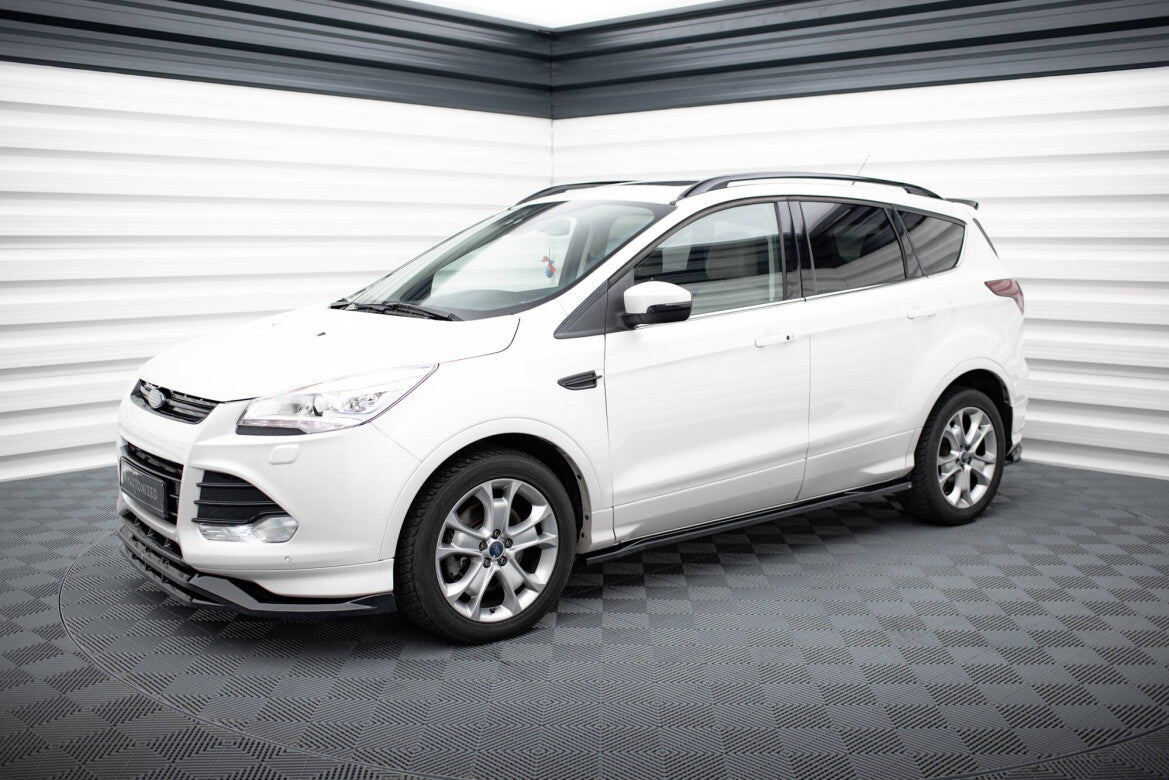 Seitenschweller Ansatz (Paar) passend für Ford Kuga ST-Line Mk2 FL schwarz Hochglanz