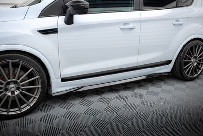 Seitenschweller Ansatz (Paar) passend für Ford Kuga ST Mk1 schwarz Hochglanz