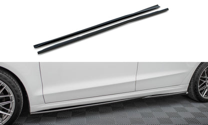 Seitenschweller Ansatz (Paar) passend für Ford Mondeo Sport Mk5 FL / Fusion Sport Mk2 FL schwarz Hochglanz