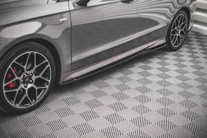 Seitenschweller Ansatz (Paar) passend für Ford Mondeo ST-Line Mk5 FL schwarz Hochglanz