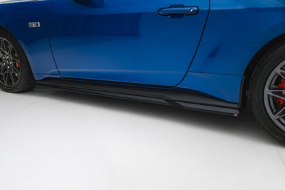 Seitenschweller Ansatz (Paar) passend für Ford Mustang Dark Horse Mk7 schwarz Hochglanz