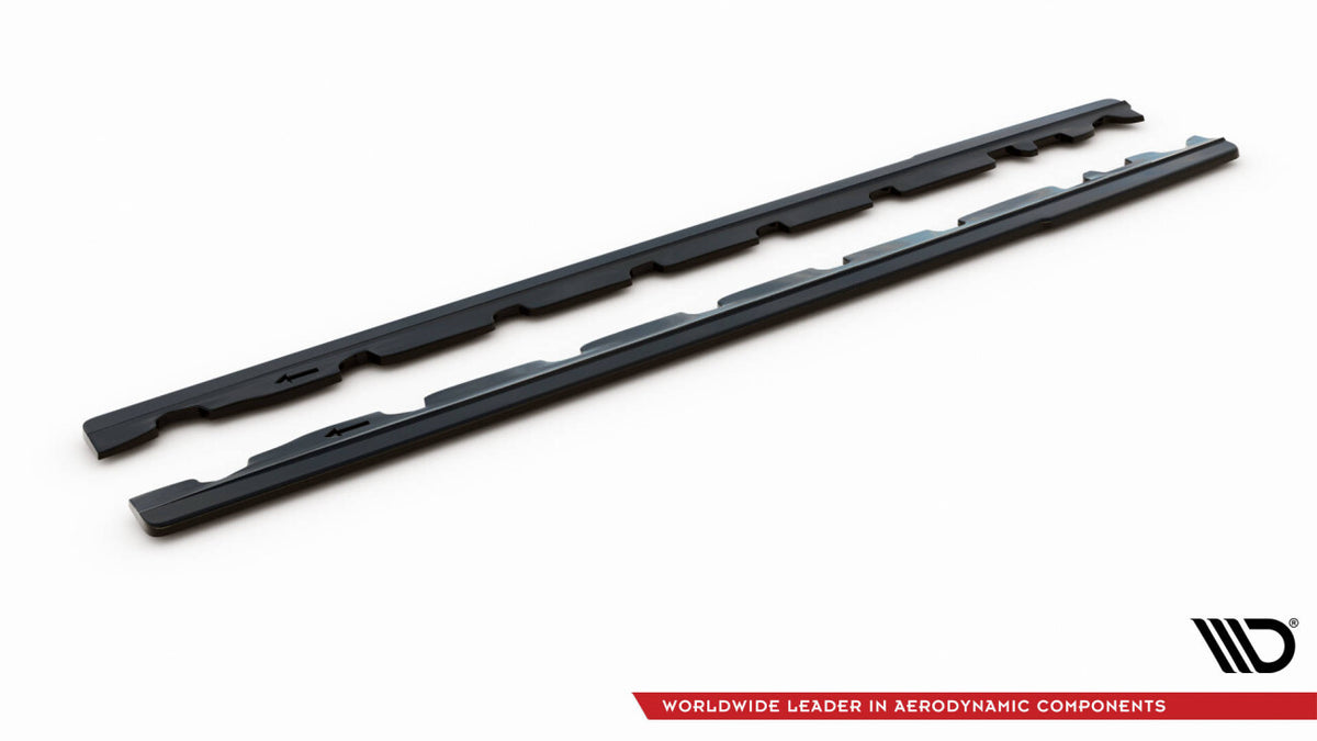 Seitenschweller Ansatz (Paar) passend für Ford Mustang Mk5 FL schwarz Hochglanz