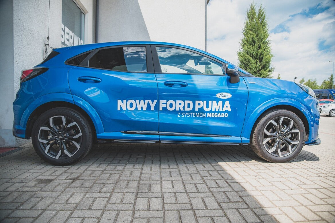 Seitenschweller Ansatz (Paar) passend für Ford Puma ST-Line Carbon Look