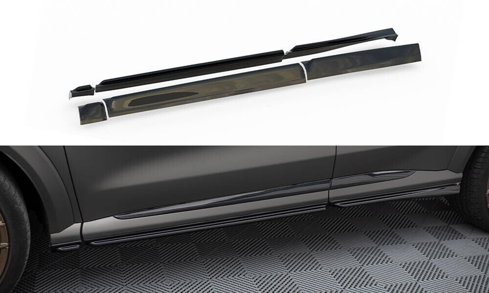 Seitenschweller Ansatz (Paar) passend für Ford Puma ST / ST-Line / Standard Mk1 schwarz Hochglanz