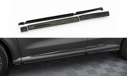 Seitenschweller Ansatz (Paar) passend für Ford Puma ST / ST-Line / Standard Mk1 schwarz Hochglanz