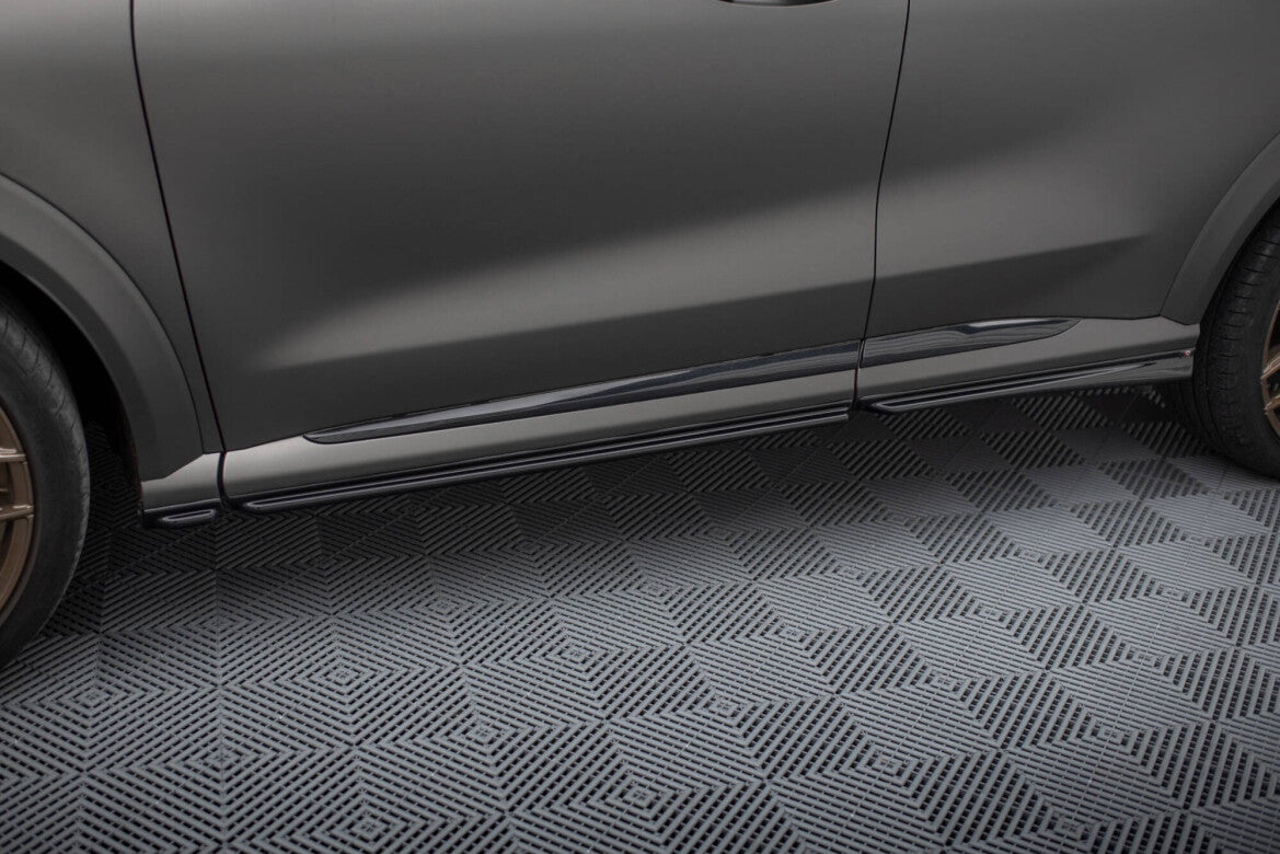 Seitenschweller Ansatz (Paar) passend für Ford Puma ST / ST-Line / Standard Mk1 schwarz Hochglanz