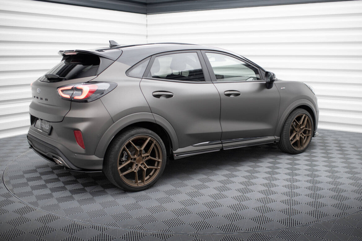 Seitenschweller Ansatz (Paar) passend für Ford Puma ST / ST-Line / Standard Mk1 schwarz Hochglanz