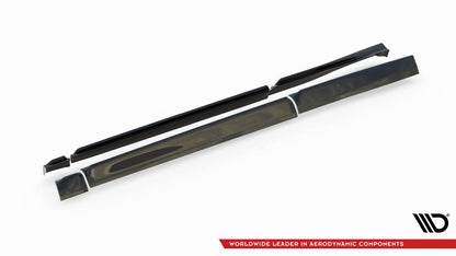 Seitenschweller Ansatz (Paar) passend für Ford Puma ST / ST-Line / Standard Mk1 schwarz Hochglanz