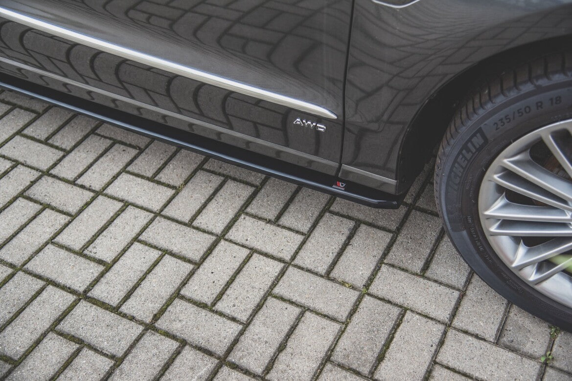 Seitenschweller Ansatz (Paar) passend für Ford S-Max Mk2 FL schwarz Hochglanz
