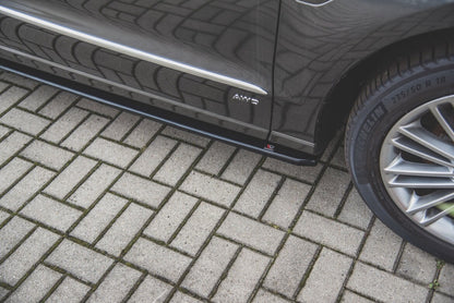 Seitenschweller Ansatz (Paar) passend für Ford S-Max Mk2 FL schwarz Hochglanz