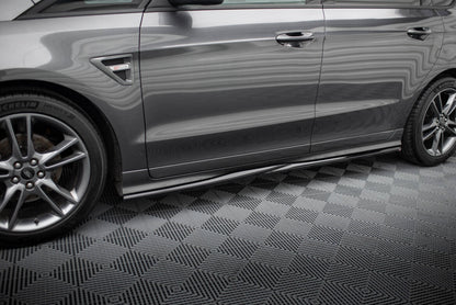 Seitenschweller Ansatz (Paar) passend für Ford S-Max ST-Line Mk2 FL schwarz Hochglanz