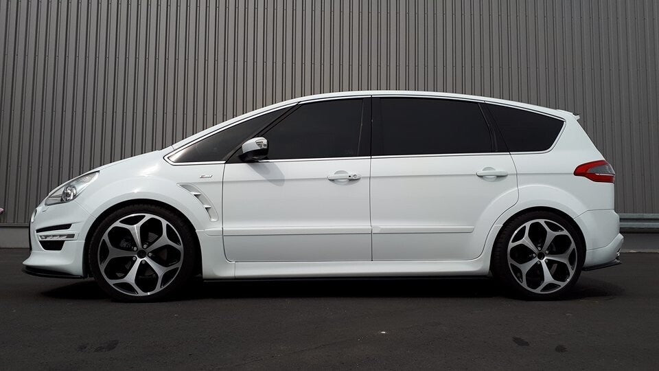 Seitenschweller Ansatz (Paar) passend für Ford S-Max Titanium Mk1 FL schwarz matt