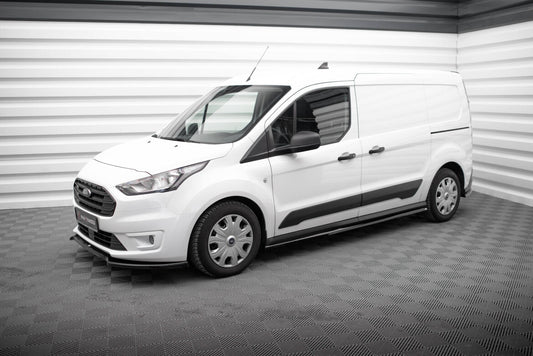 Seitenschweller Ansatz (Paar) passend für Ford Transit Connect L2 Mk2 FL schwarz Hochglanz