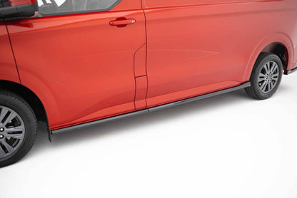 Seitenschweller Ansatz (Paar) passend für Ford Transit Custom L2 / Tourneo Custom L2 Mk2 schwarz Hochglanz