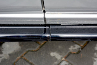 Seitenschweller Ansatz (Paar) passend für Ford Transit Custom Mk1 FL schwarz Hochglanz