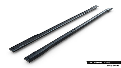 Seitenschweller Ansatz (Paar) passend für Ford Transit Custom MSRT Mk2 schwarz Hochglanz
