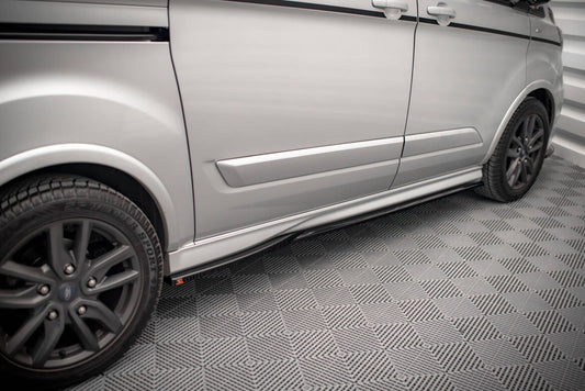 Seitenschweller Ansatz (Paar) passend für Ford Transit Custom ST-Line Mk1 FL schwarz Hochglanz