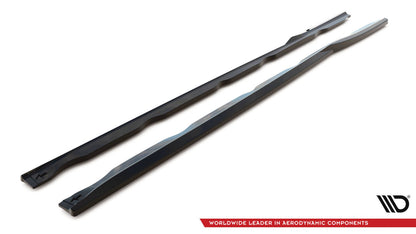Seitenschweller Ansatz (Paar) passend für Ford Transit Custom ST-Line Mk1 FL schwarz Hochglanz