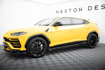 Seitenschweller Ansatz (Paar) passend für Lamborghini Urus Mk1 schwarz Hochglanz