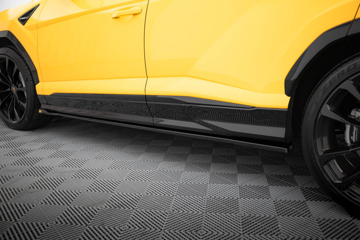 Seitenschweller Ansatz (Paar) passend für Lamborghini Urus Mk1 schwarz Hochglanz