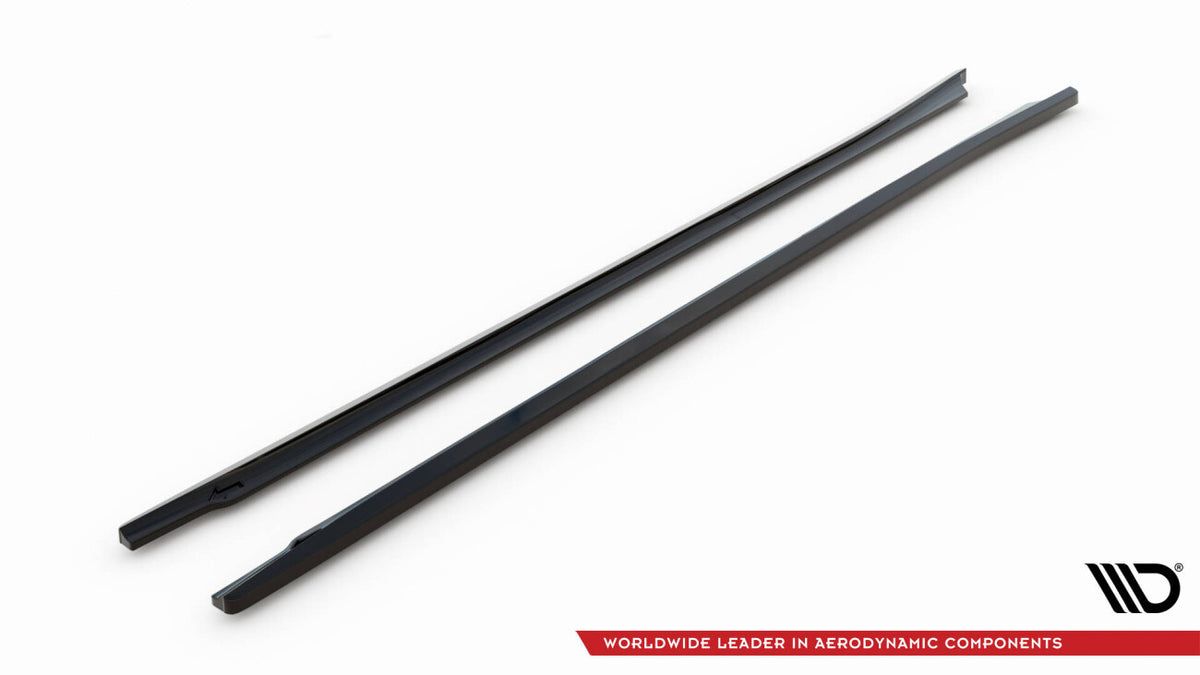 Seitenschweller Ansatz (Paar) passend für Mazda 6 Kombi Mk3 FL schwarz Hochglanz