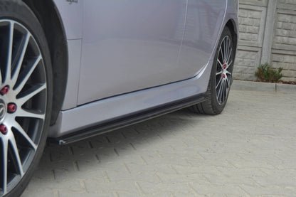Seitenschweller Ansatz (Paar) passend für Mazda 6 MK2 SPORT HATCH (GH-SERIES) vor FL schwarz Hochglanz