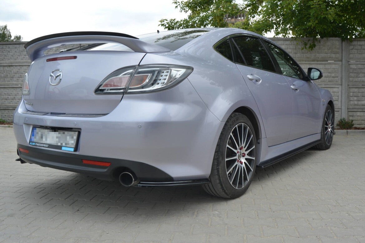 Seitenschweller Ansatz (Paar) passend für Mazda 6 MK2 SPORT HATCH (GH-SERIES) vor FL schwarz Hochglanz