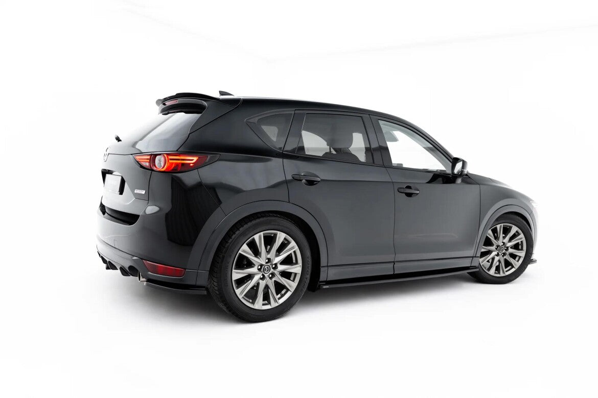 Seitenschweller Ansatz (Paar) passend für Mazda CX-5 Mk2  schwarz Hochglanz