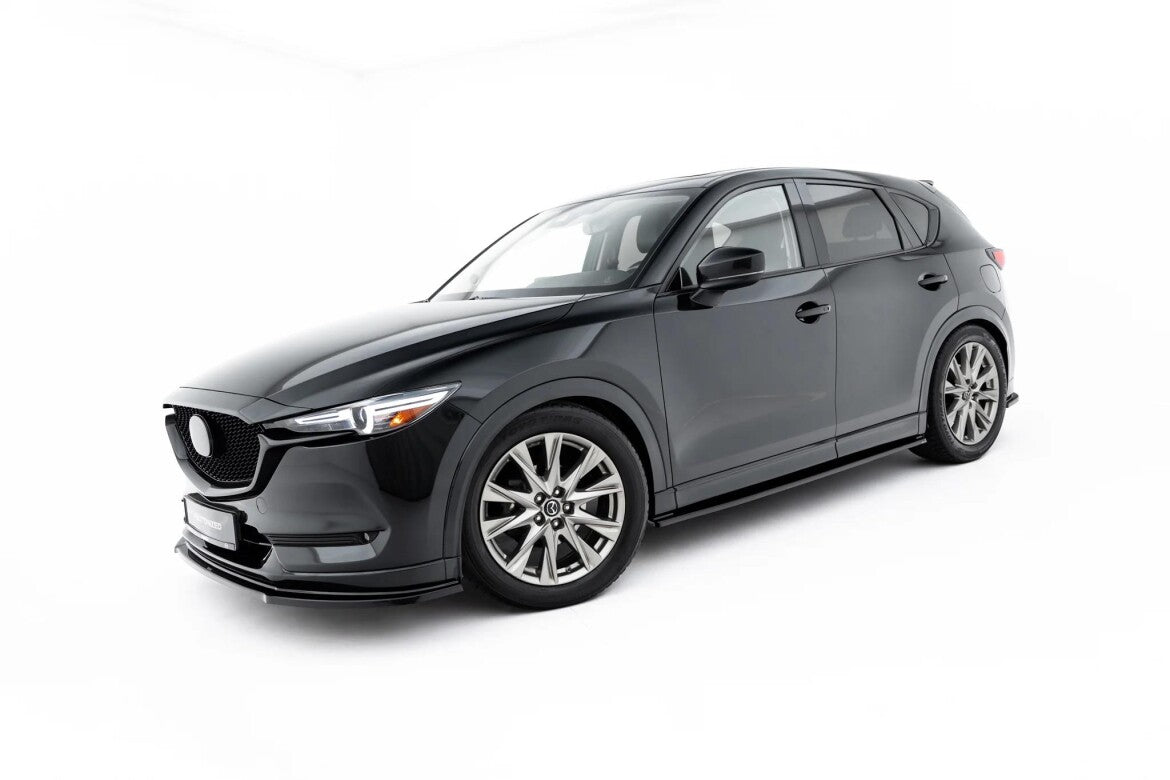 Seitenschweller Ansatz (Paar) passend für Mazda CX-5 Mk2  schwarz Hochglanz