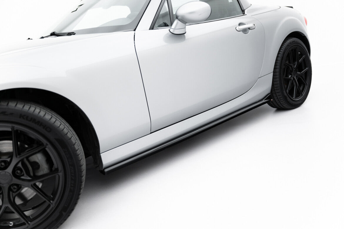 Seitenschweller Ansatz (Paar) passend für Mazda MX-5 Mk3 (NC) FL schwarz Hochglanz