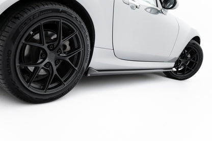 Seitenschweller Ansatz (Paar) passend für Mazda MX-5 Mk3 (NC) FL schwarz Hochglanz