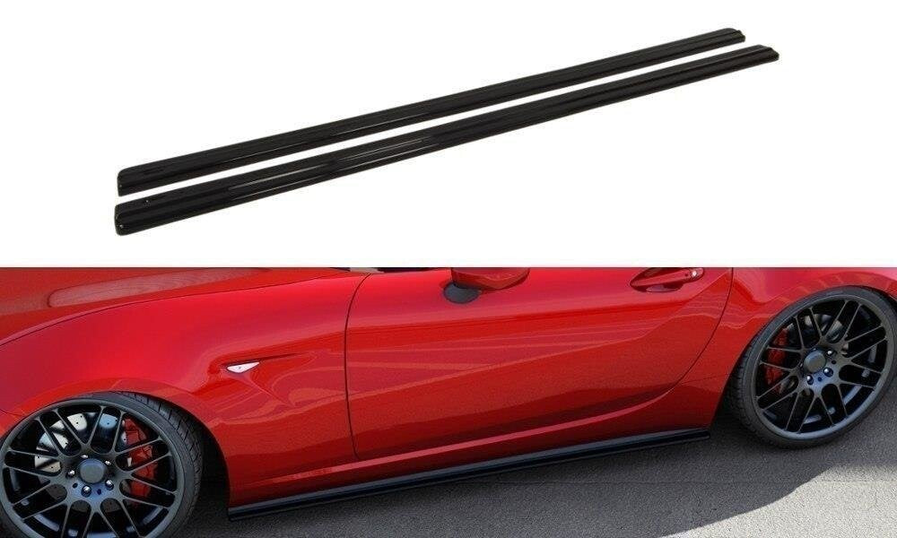 Seitenschweller Ansatz (Paar) passend für Mazda MX-5 ND (Mk4) schwarz Hochglanz