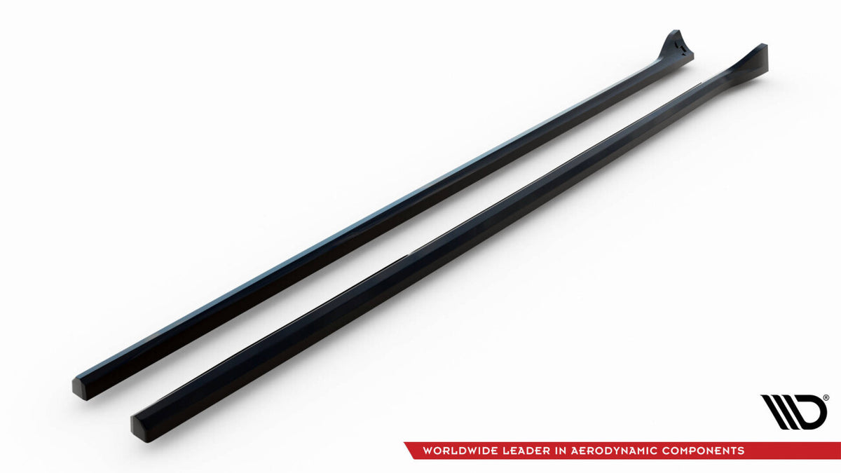 Seitenschweller Ansatz (Paar) passend für Mazda MX5 NC (Mk3) schwarz Hochglanz