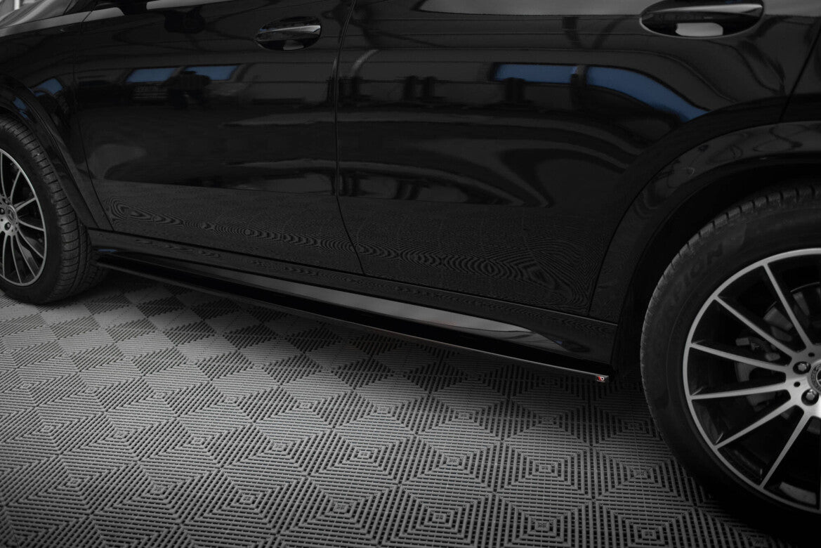 Seitenschweller Ansatz (Paar) passend für Mercedes-AMG / AMG-Line GLE Coupe C167 / C167 FL schwarz Hochglanz