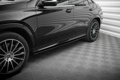 Seitenschweller Ansatz (Paar) passend für Mercedes-AMG / AMG-Line GLE Coupe C167 / C167 FL schwarz Hochglanz