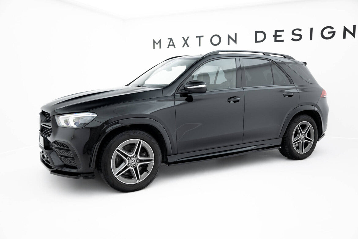Seitenschweller Ansatz (Paar) passend für Mercedes-AMG / AMG-Line GLE SUV W167 / W167 FL schwarz Hochglanz